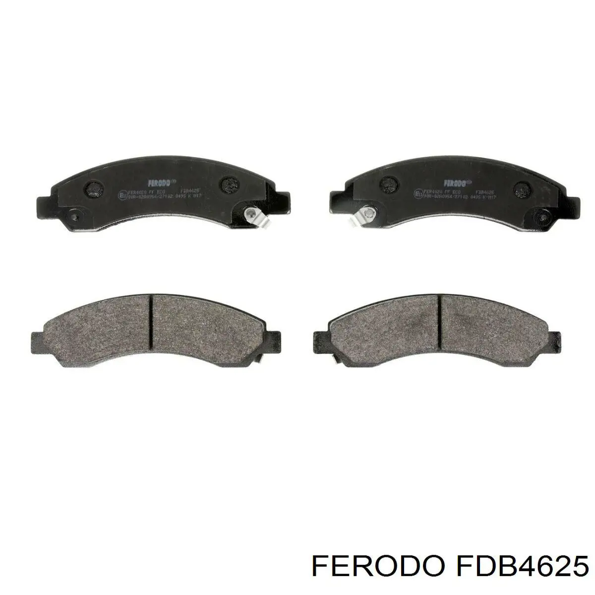 Гальмівні колодки Ferodo FDB4625 ціна, від 23.67 USD