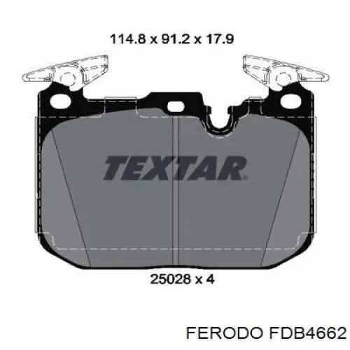 Тормозні колодки Ferodo FDB4662