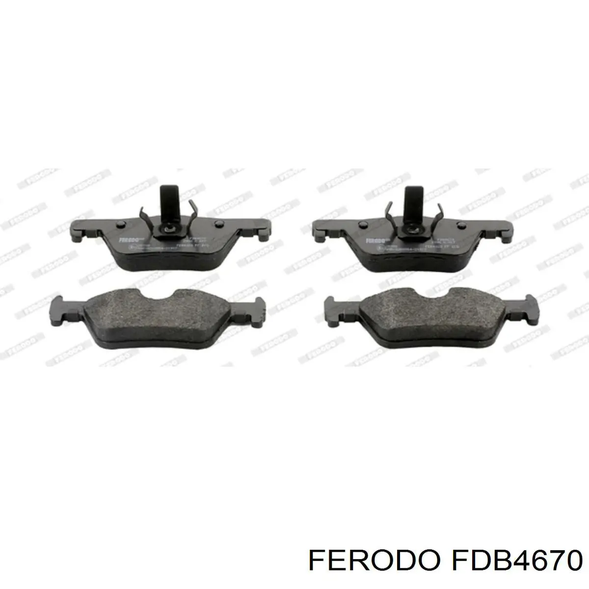 Задні гальмівні колодки Ferodo FDB4670 ціна, від 35.35 USD