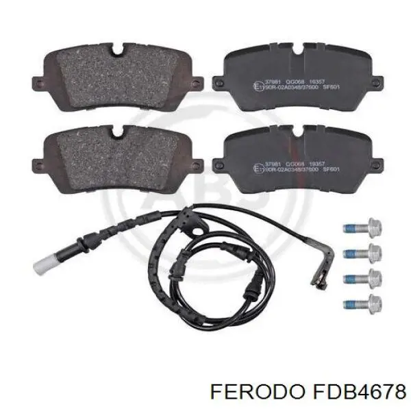 Задні гальмівні колодки FDB4678 Ferodo