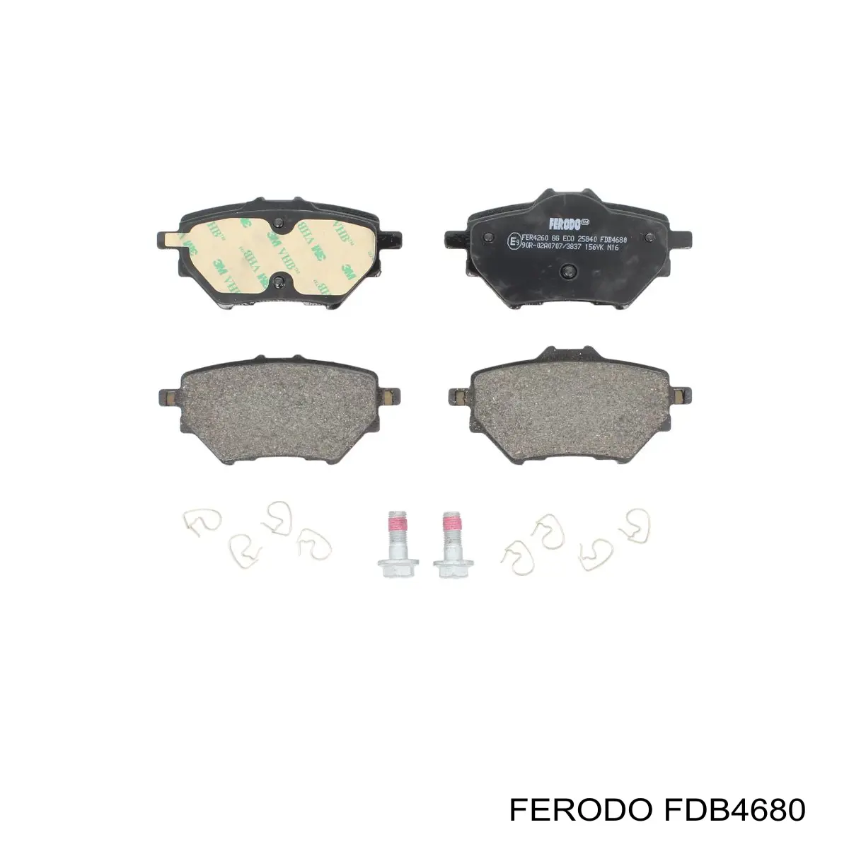 FDB4680 Ferodo колодки гальмові задні, дискові