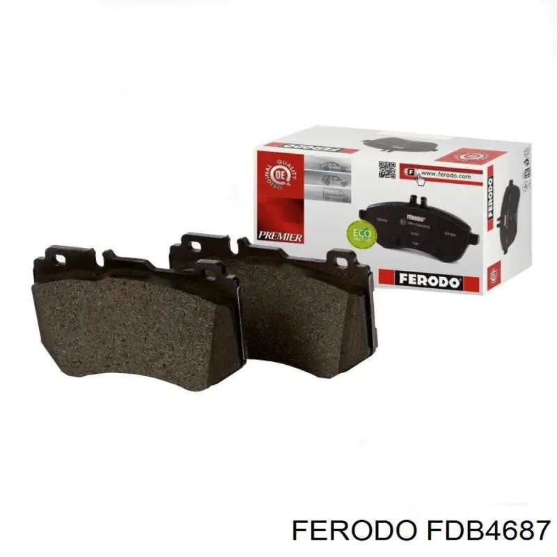 FDB4687 Ferodo колодки гальмові задні, дискові