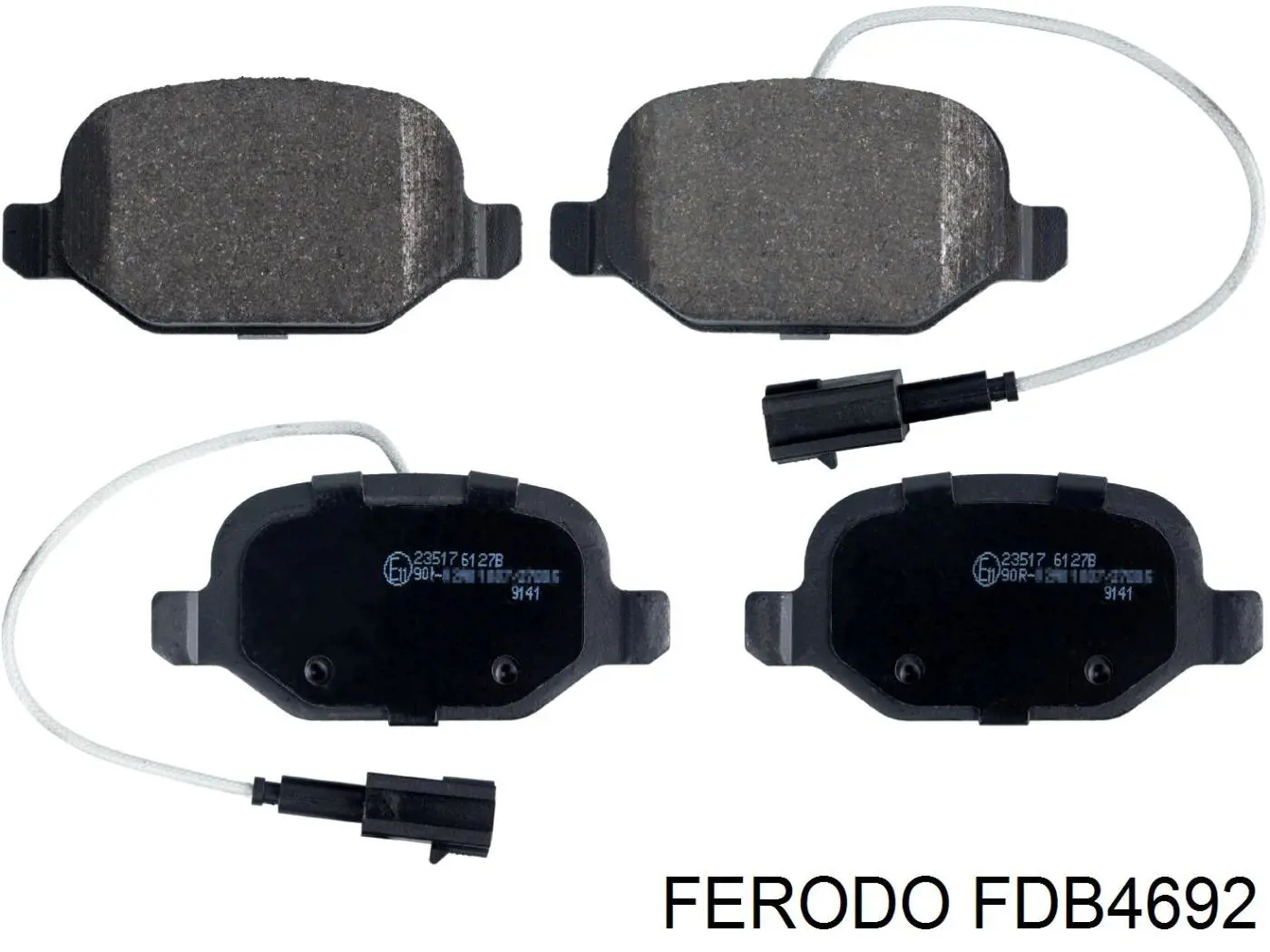 FDB4692 Ferodo колодки гальмові задні, дискові