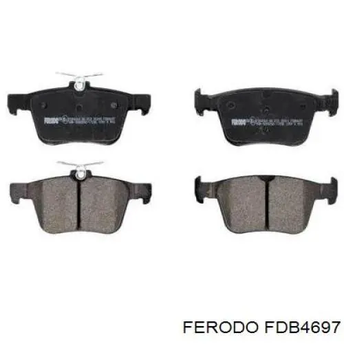 FDB4697 Ferodo колодки гальмові задні, дискові