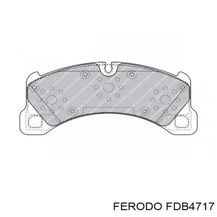 Передні тормозні колодки FDB4717 Ferodo