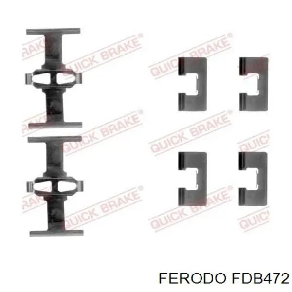 FDB472 Ferodo колодки гальмові задні, дискові