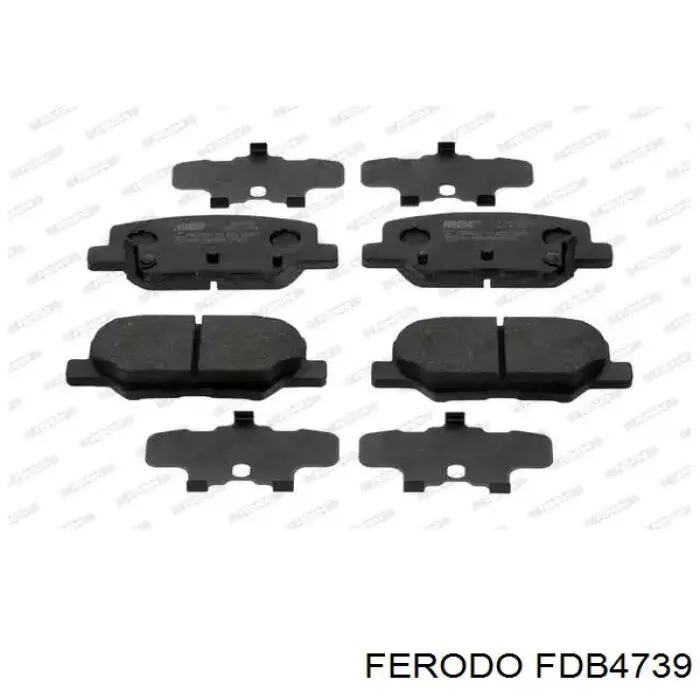Задні гальмівні колодки Ferodo FDB4739 ціна, від 21.70 USD