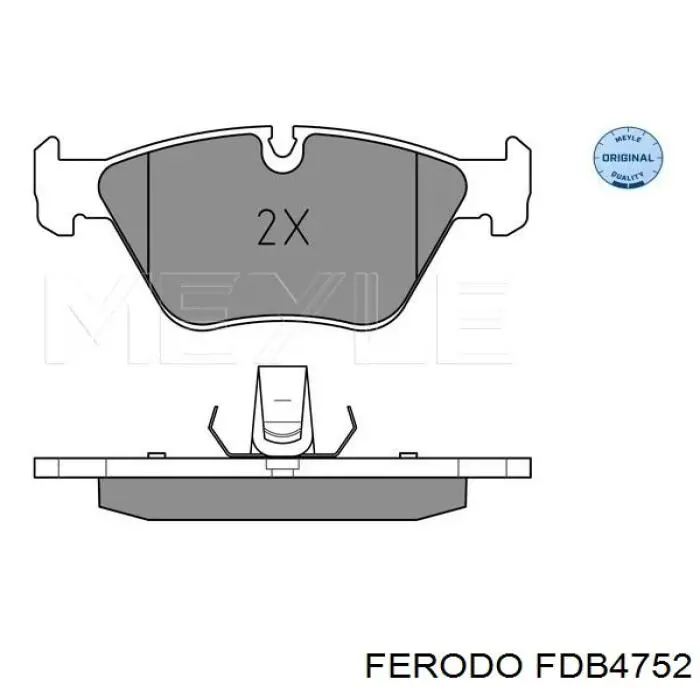 FDB4752 Ferodo колодки гальмівні передні, дискові