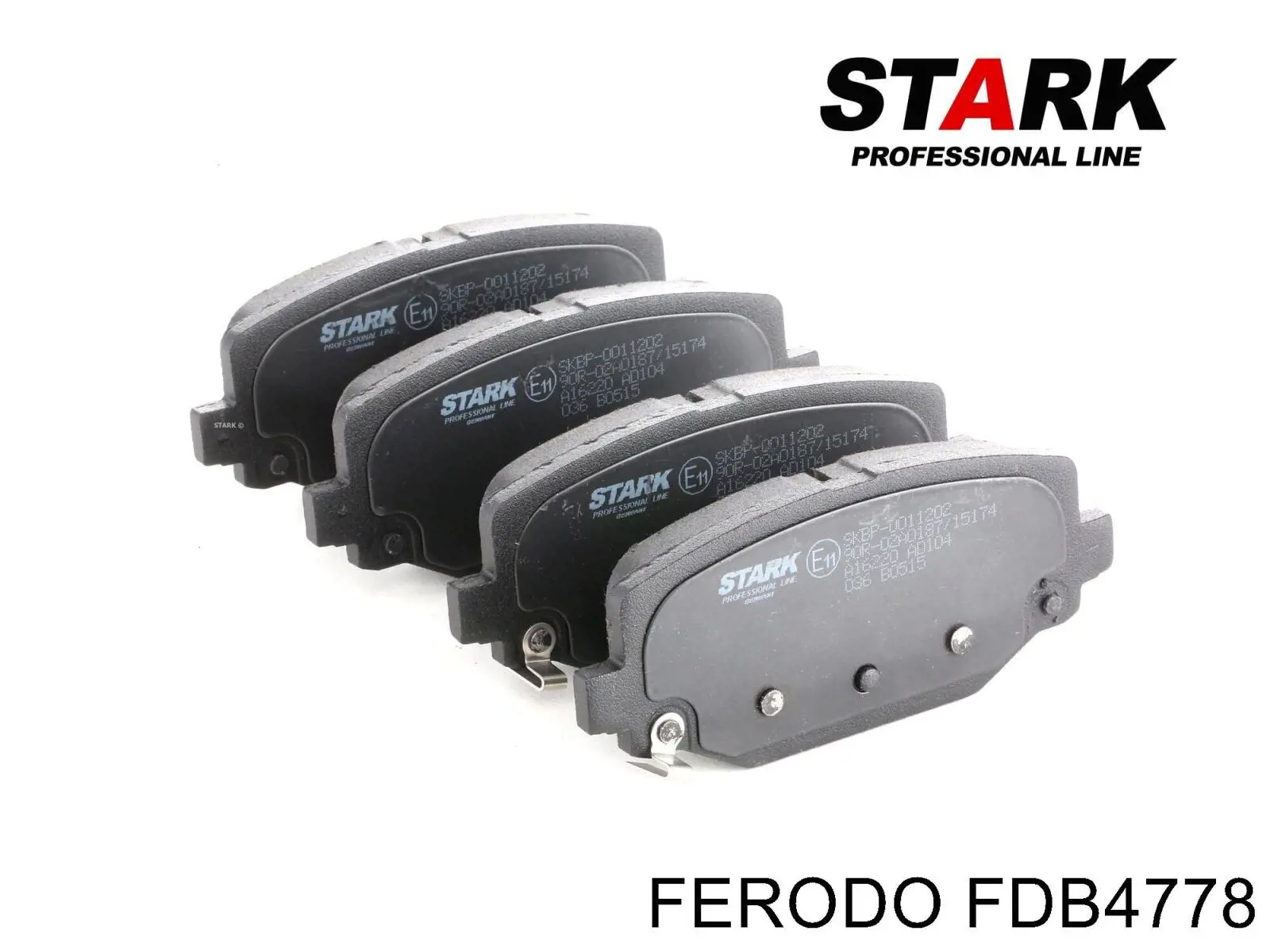 Задні гальмівні колодки FDB4778 Ferodo