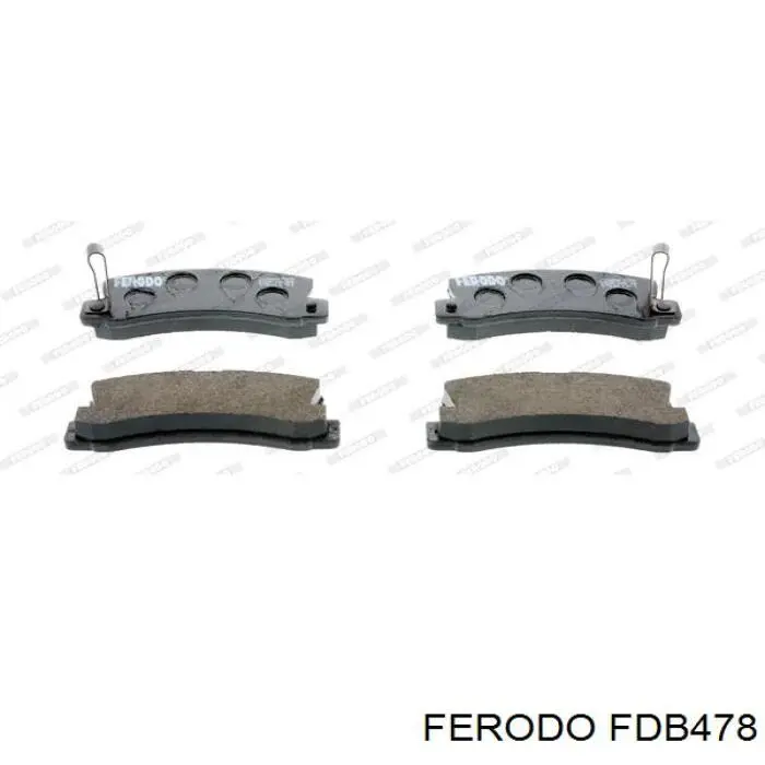FDB478 Ferodo колодки гальмові задні, дискові