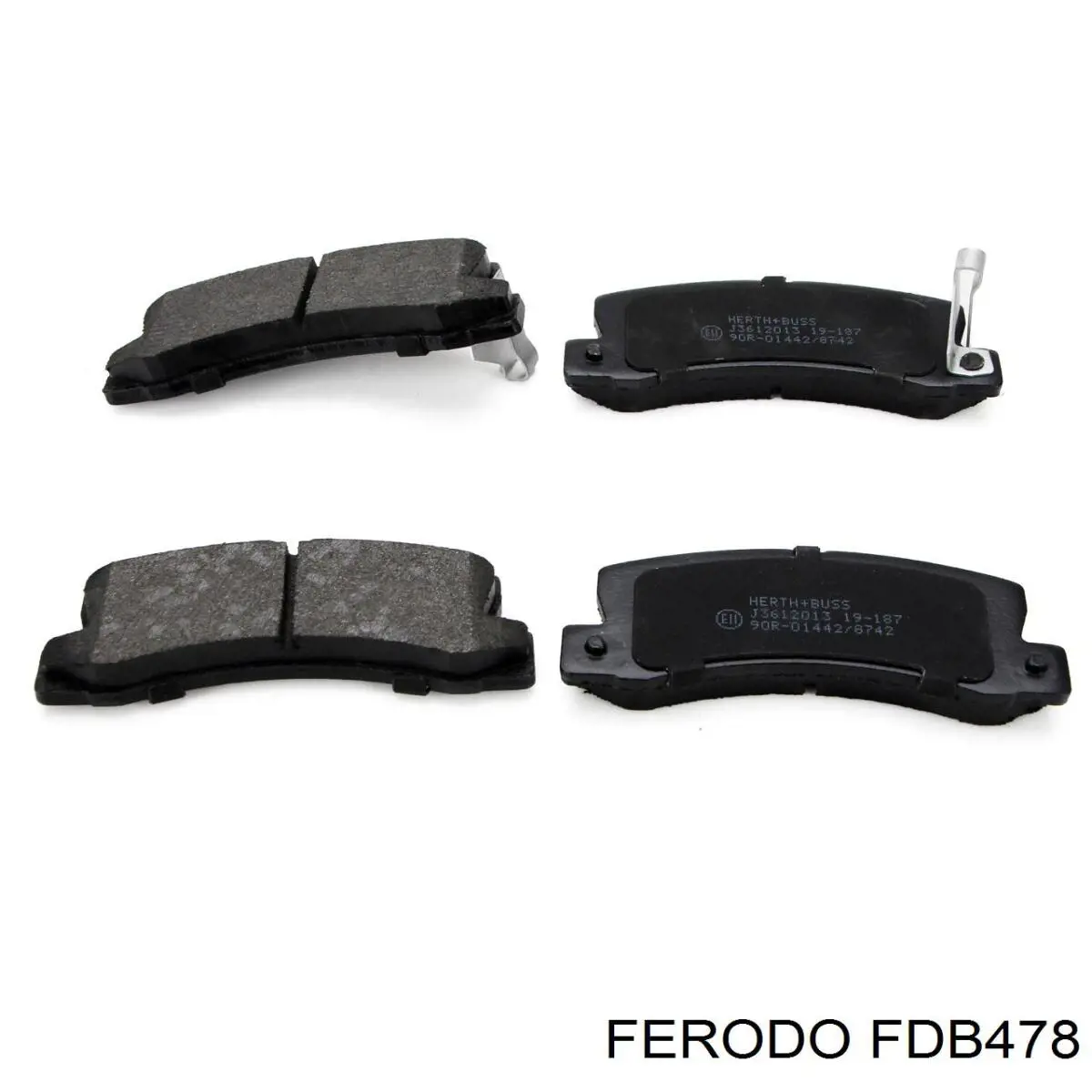 Задні гальмівні колодки FDB478 Ferodo