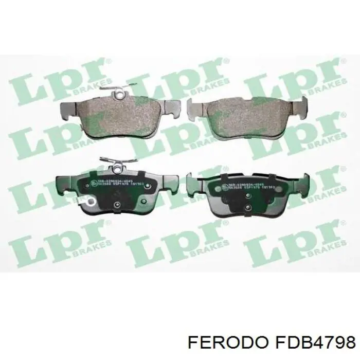 Задні гальмівні колодки Ferodo FDB4798 ціна, від 22.88 USD