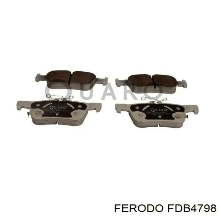 FDB4798 Ferodo Колодки гальмівні задні, дискові