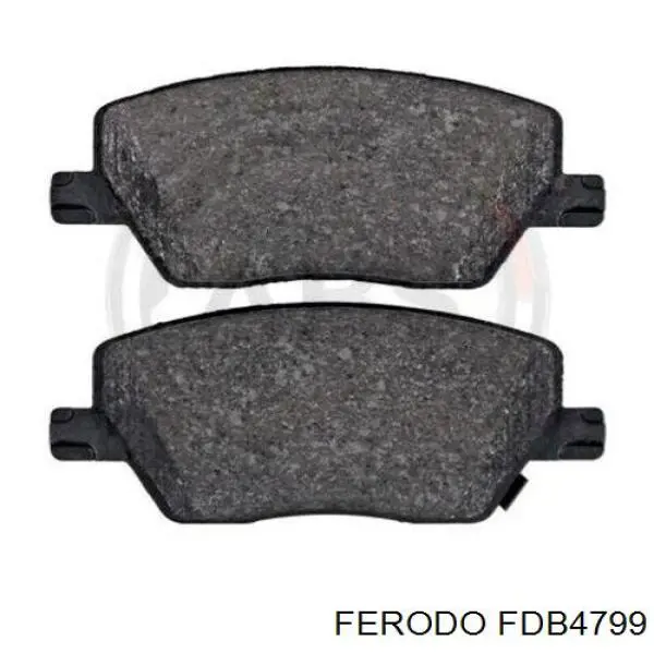 Передні тормозні колодки FDB4799 Ferodo