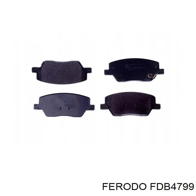 FDB4799 Ferodo Передні гальмівні колодки