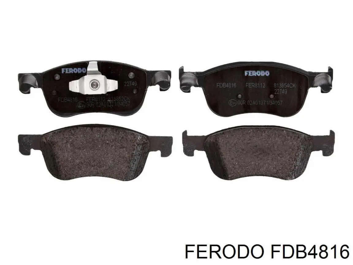 FDB4816 Ferodo Передні гальмівні колодки