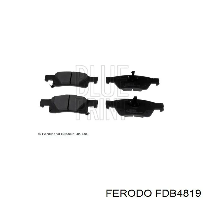 Задні гальмівні колодки FDB4819 Ferodo