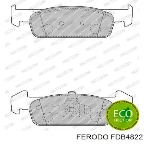 FDB4822 Ferodo колодки гальмівні передні, дискові