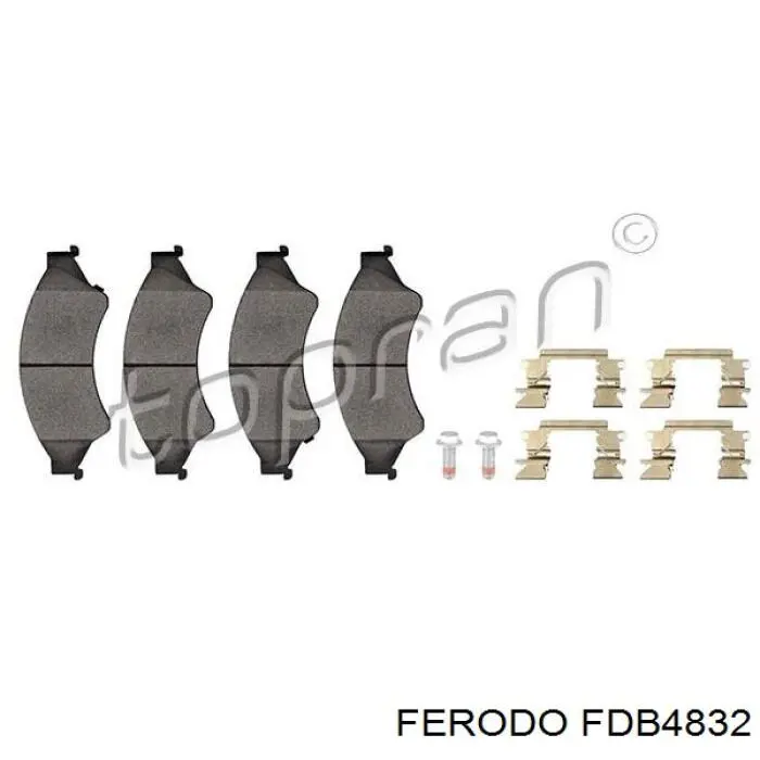 Гальмівні колодки Ferodo FDB4832 ціна, від 54.83 USD