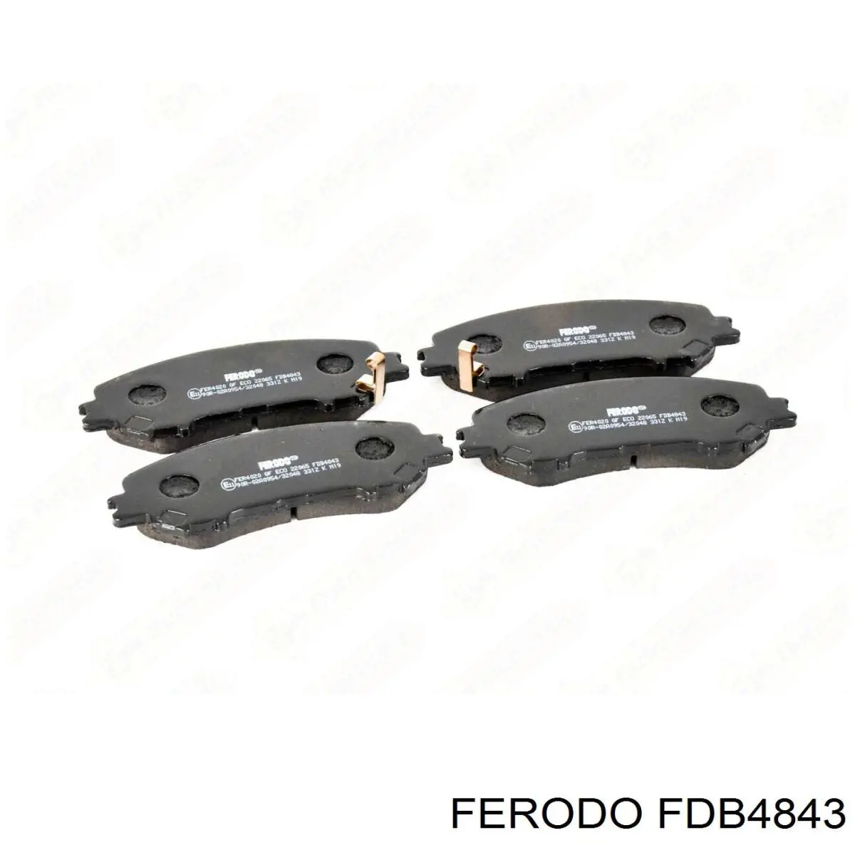 Передні тормозні колодки FDB4843 Ferodo
