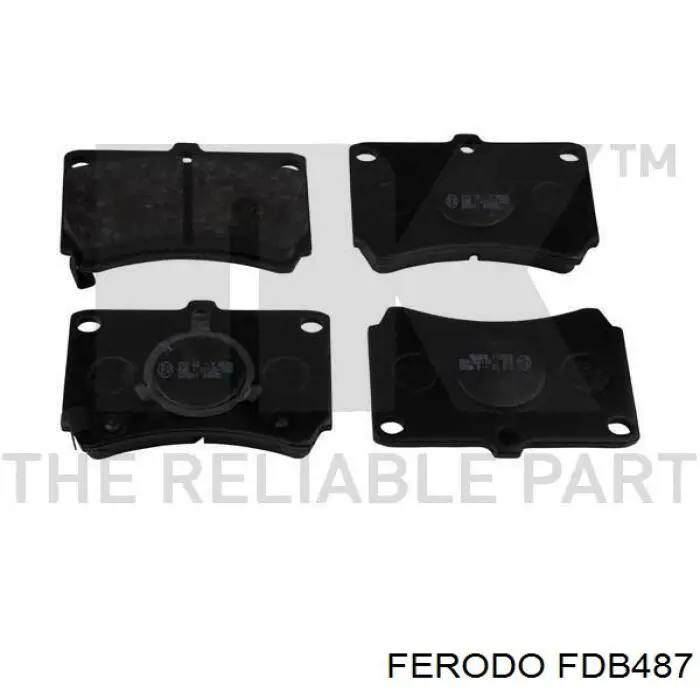 Гальмівні колодки Ferodo FDB487 ціна, від 16.37 USD