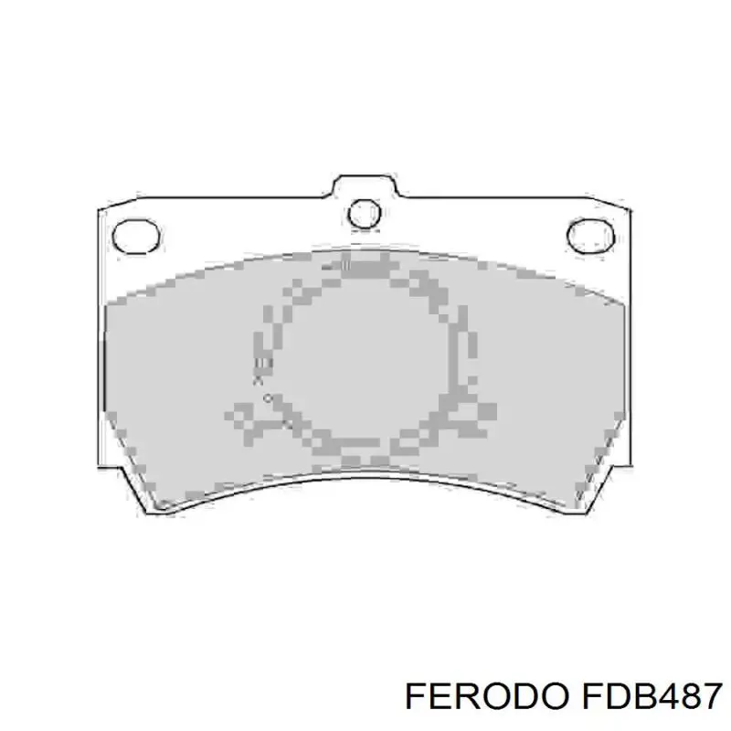 Передні тормозні колодки FDB487 Ferodo