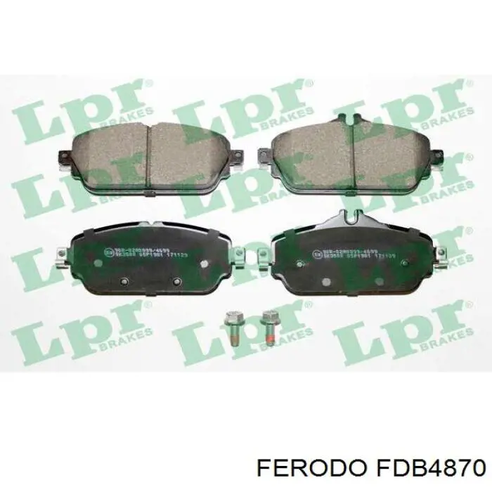 Передні тормозні колодки FDB4870 Ferodo