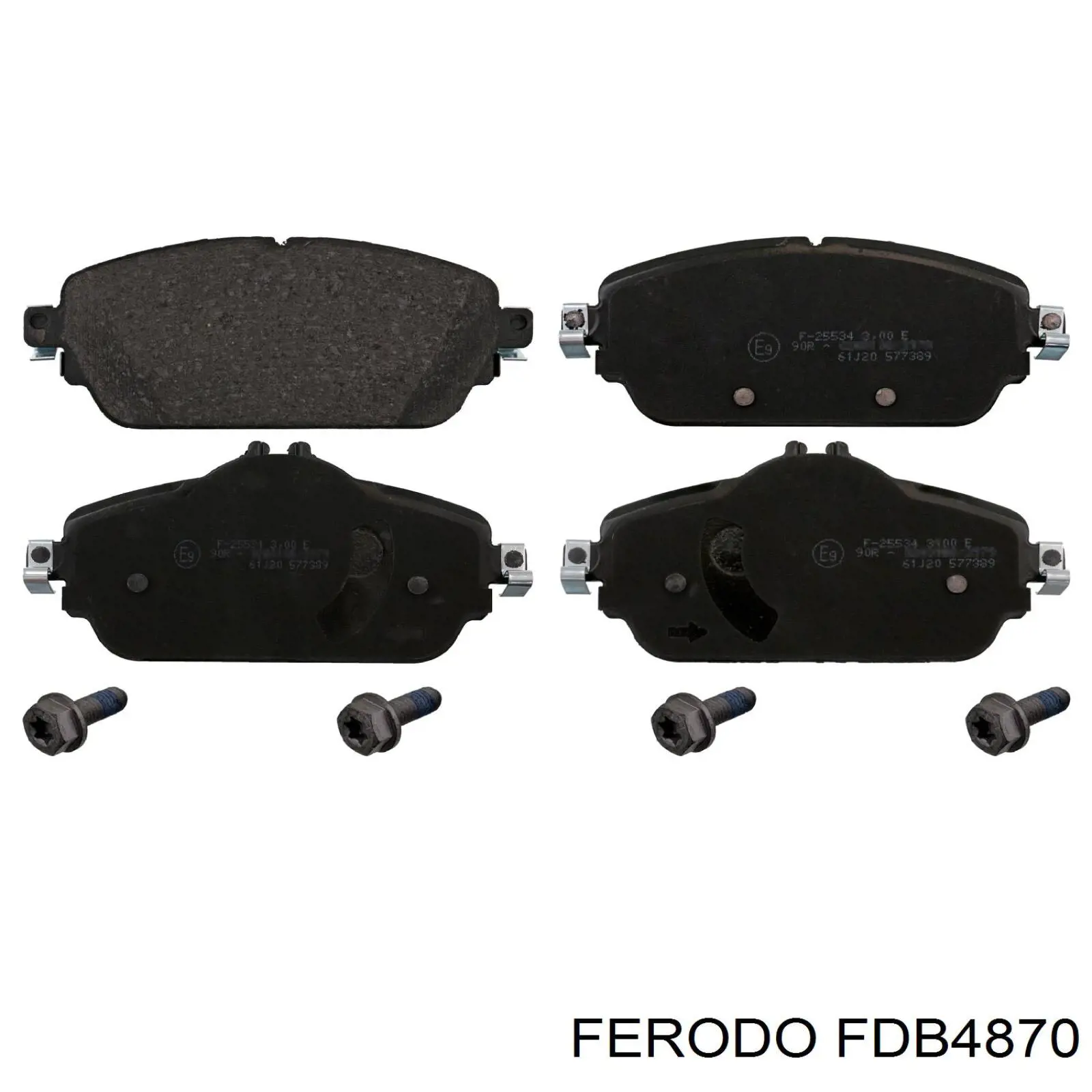 Гальмівні колодки Ferodo FDB4870 ціна, від 43.67 USD