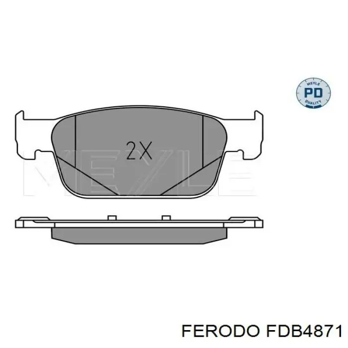 Тормозні колодки Ferodo FDB4871