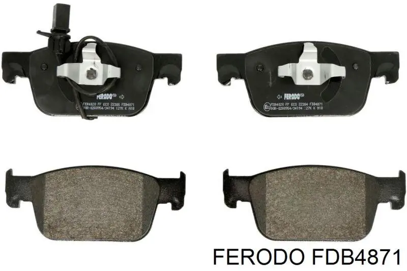 FDB4871 Ferodo Передні гальмівні колодки