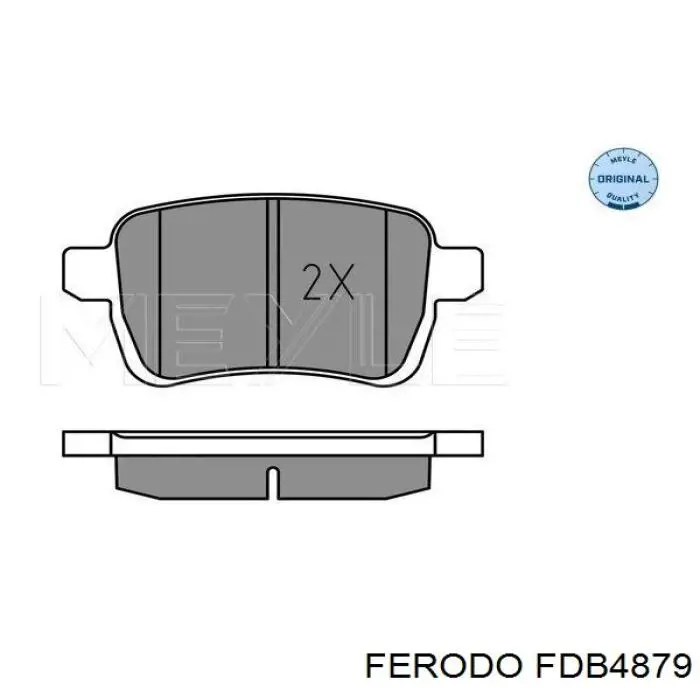 Колодки гальмівні передні, дискові FDB4879 Ferodo