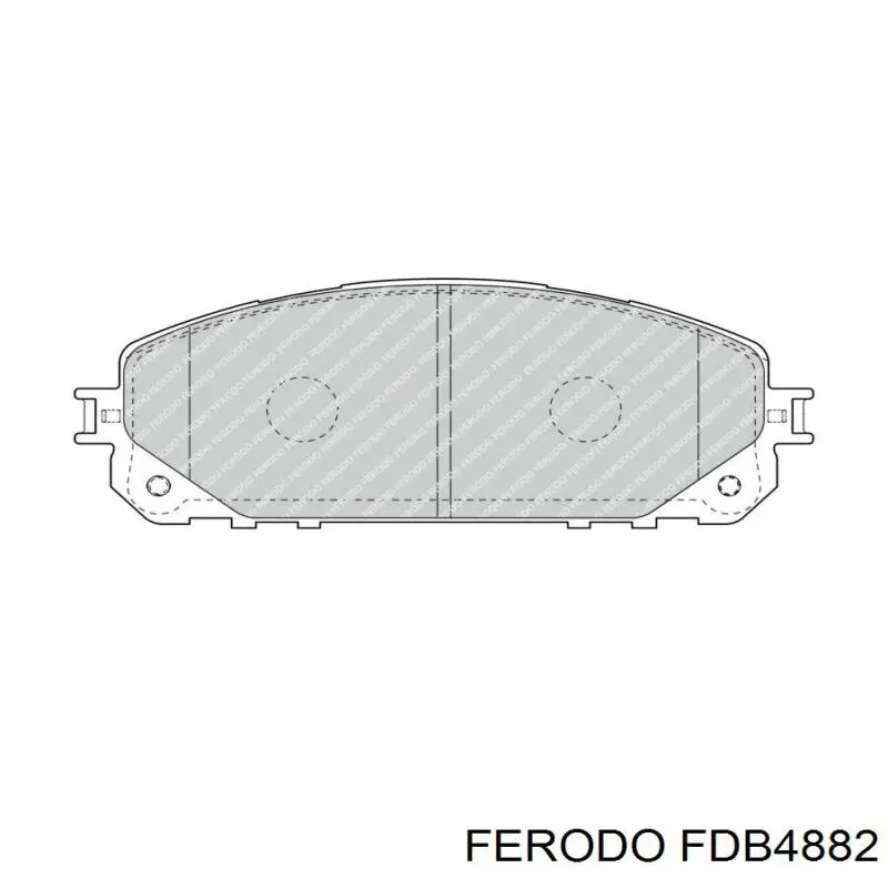 Колодки гальмівні передні, дискові FDB4882 Ferodo