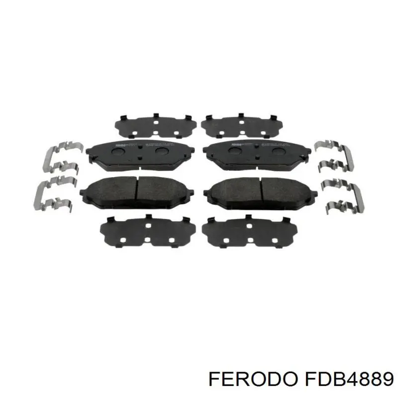 FDB4889 Ferodo колодки гальмівні передні, дискові