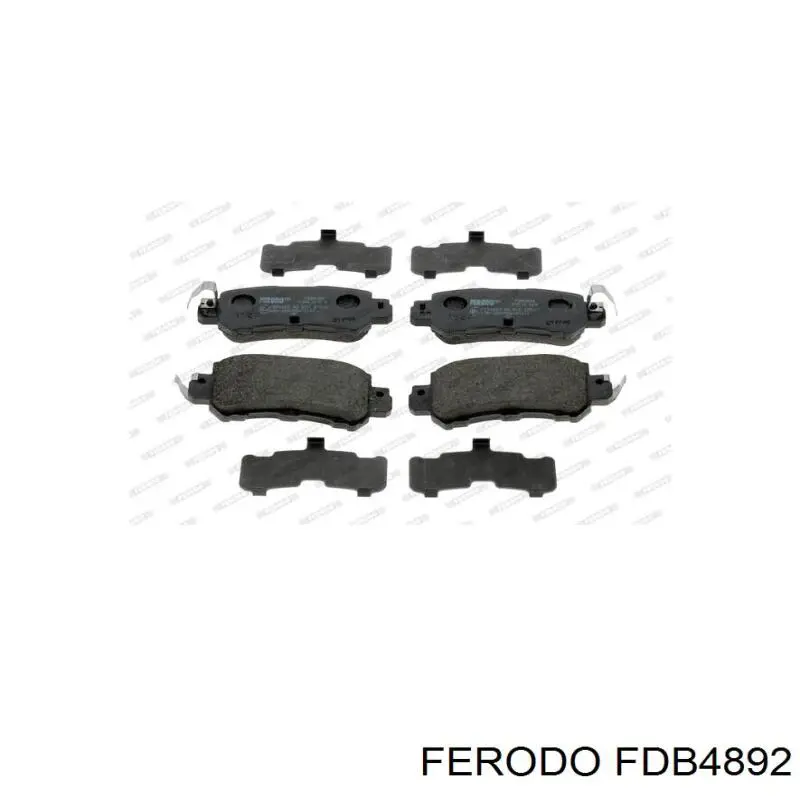 Задні гальмівні колодки Ferodo FDB4892 ціна, від 30.57 USD