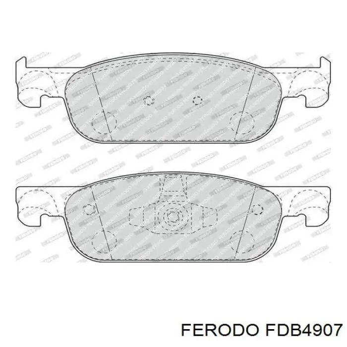 FDB4907 Ferodo Передні гальмівні колодки