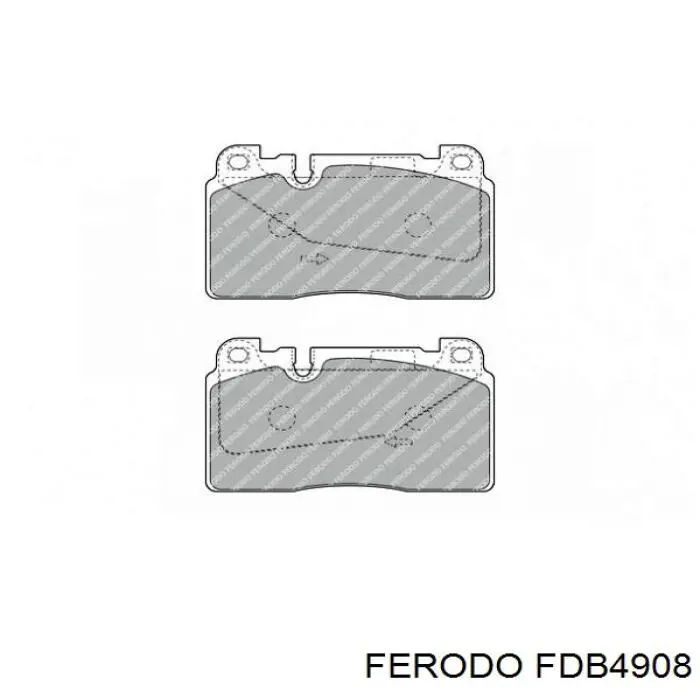 Гальмівні колодки Ferodo FDB4908 ціна, від 47.24 USD