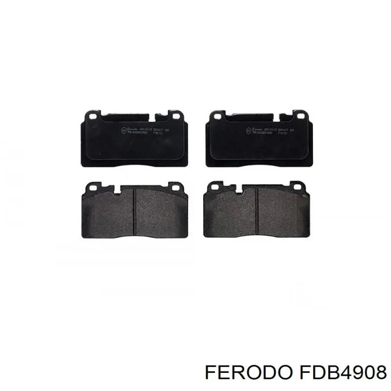 Передні тормозні колодки FDB4908 Ferodo