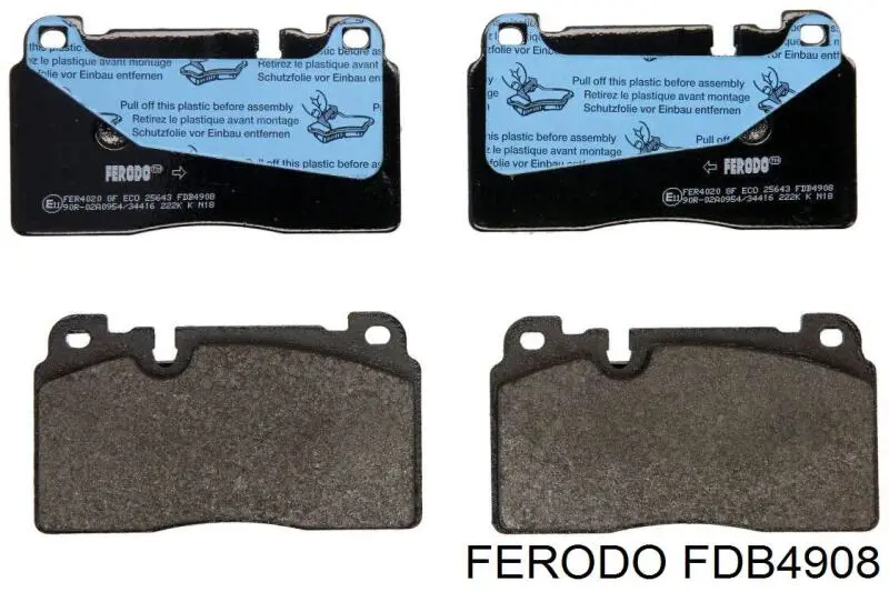 FDB4908 Ferodo Передні гальмівні колодки