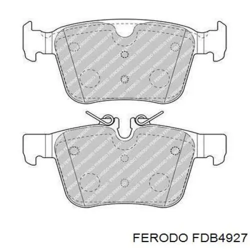 FDB4927 Ferodo Колодки гальмівні задні, дискові