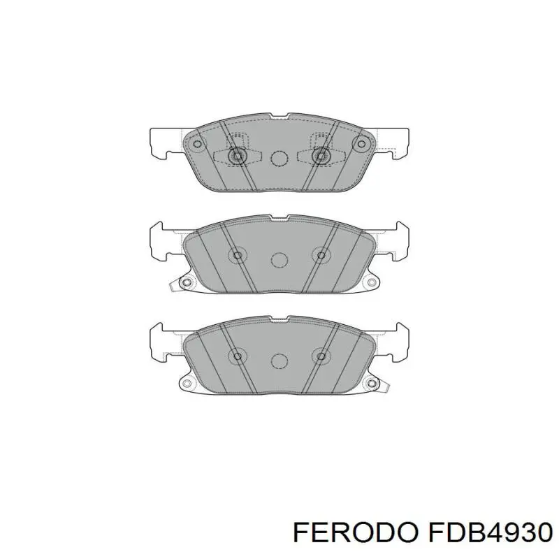 FDB4930 Ferodo Передні гальмівні колодки