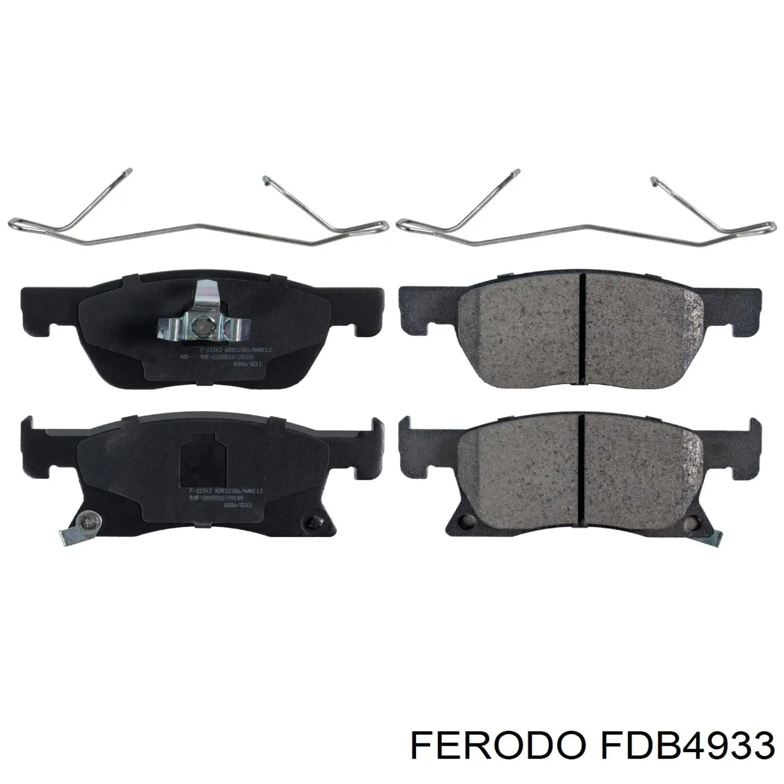FDB4933 Ferodo Передні гальмівні колодки