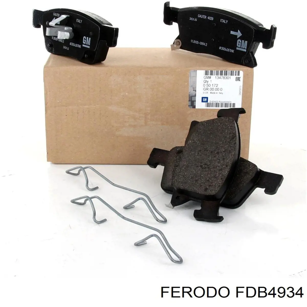 Передні тормозні колодки FDB4934 Ferodo