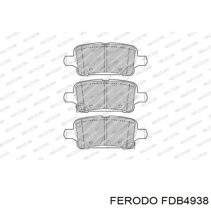 Задні гальмівні колодки Ferodo FDB4938 ціна, від 32.30 USD