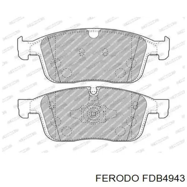 Колодки гальмівні передні, дискові FDB4943 Ferodo