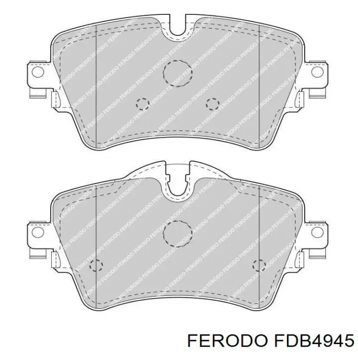 FDB4945 Ferodo Передні гальмівні колодки