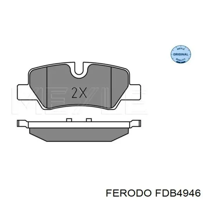 Купити FDB4946 Ferodo Задні колодки