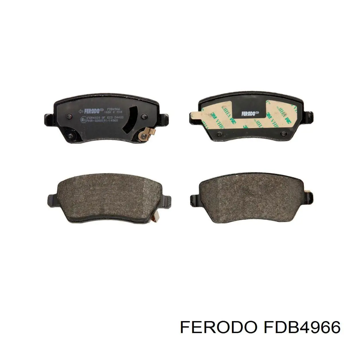 Гальмівні колодки Ferodo FDB4966 ціна, від 29.26 USD