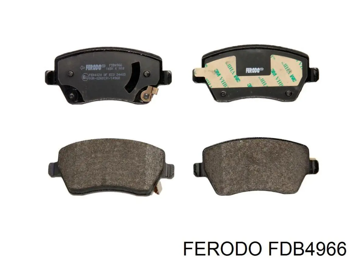 FDB4966 Ferodo колодки гальмівні передні, дискові