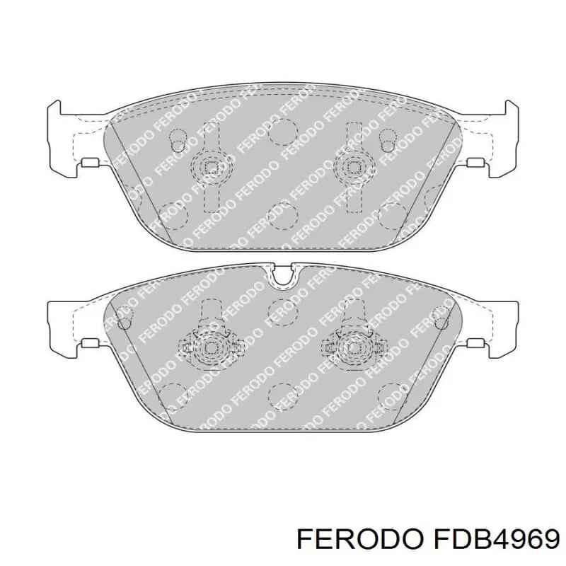 FDB4969 Ferodo колодки гальмівні передні, дискові