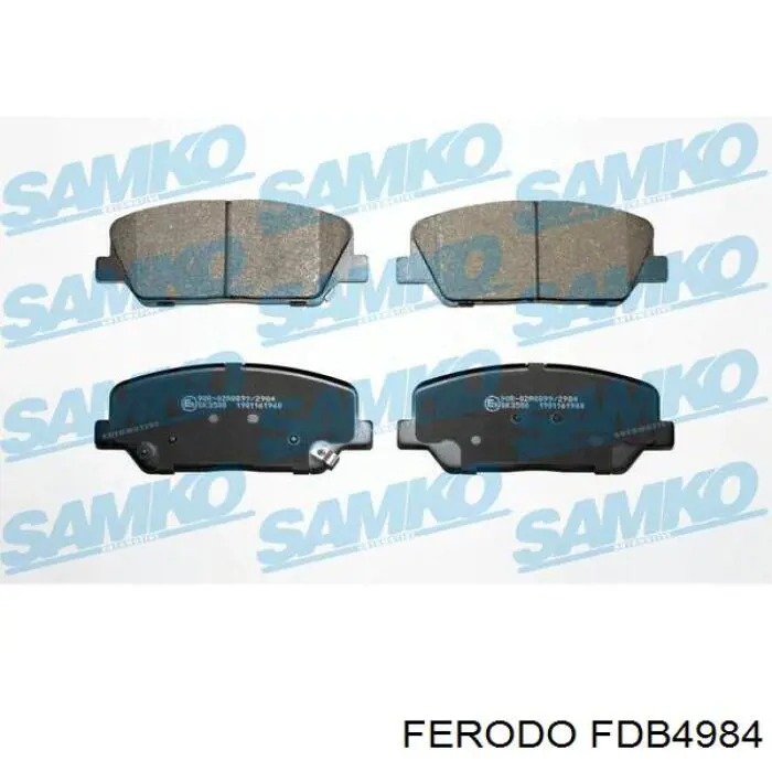 Гальмівні колодки Ferodo FDB4984 ціна, від 19.22 USD
